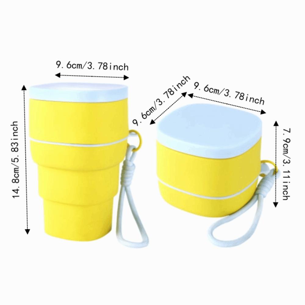 2 in 1 Ice Maker & Drinking Cup Leak-Proof Silicone Collapsible Mug Durable Ice Mold Cup Office