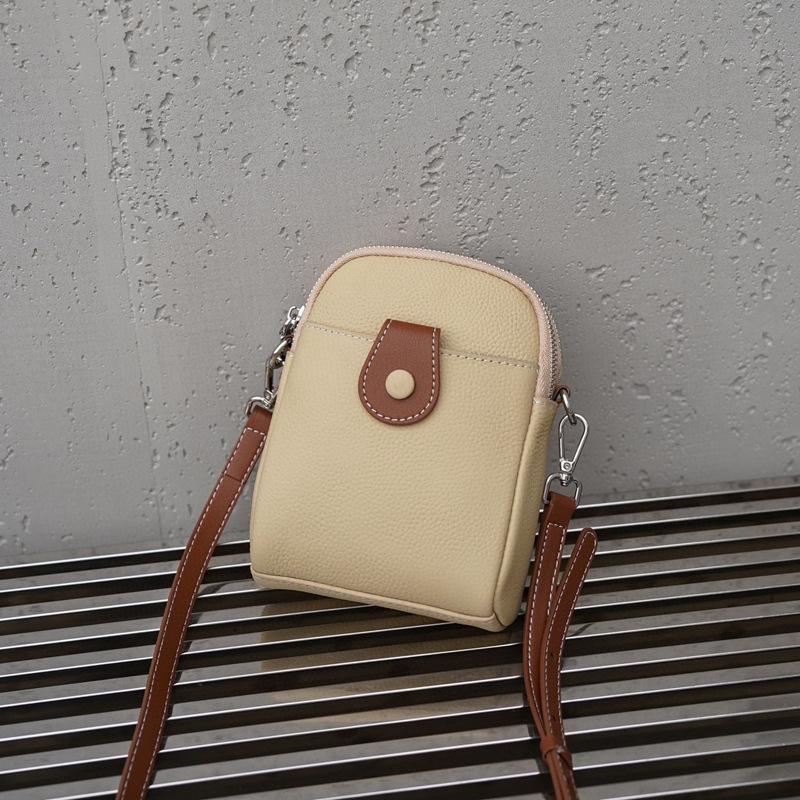 Кожаная сумка для мобильного телефона Женская летняя мини-сумка через плечо Компактная супер-огненная модная маленькая сумка-портфель
