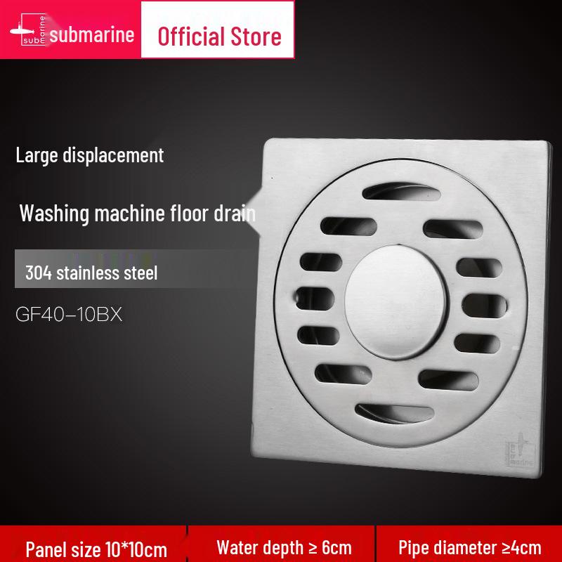 Нержавеющая сталь Ультратонкий Защита от запаха Подводный Душевой Пол Слив GF40-10B
