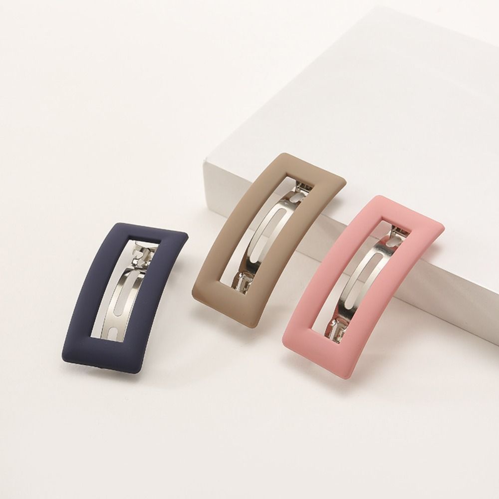 Women Girls Matte Hairgrips Elegant Hair Barrettes Hairpins Spring Hair Clip
