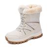Winter Snow Boots Women High-top Outdoor Casual Keep Warm Soft Plush Ankle Boots Women Anti-slip Wear-resistant Women Shoes
