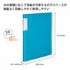KOKUYO File Receipt/Details Novita Fixed Type A4 48 Pockets Light Blue La-NVR520LB