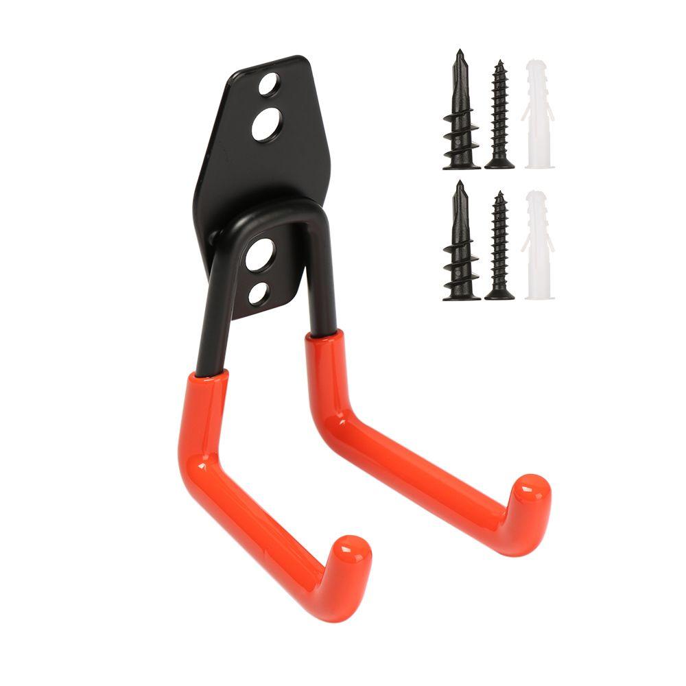 Bike Heavy Duty Steel Hanger Rack Organizer Tool Garage Storage Hooks Wall Mounted Holder