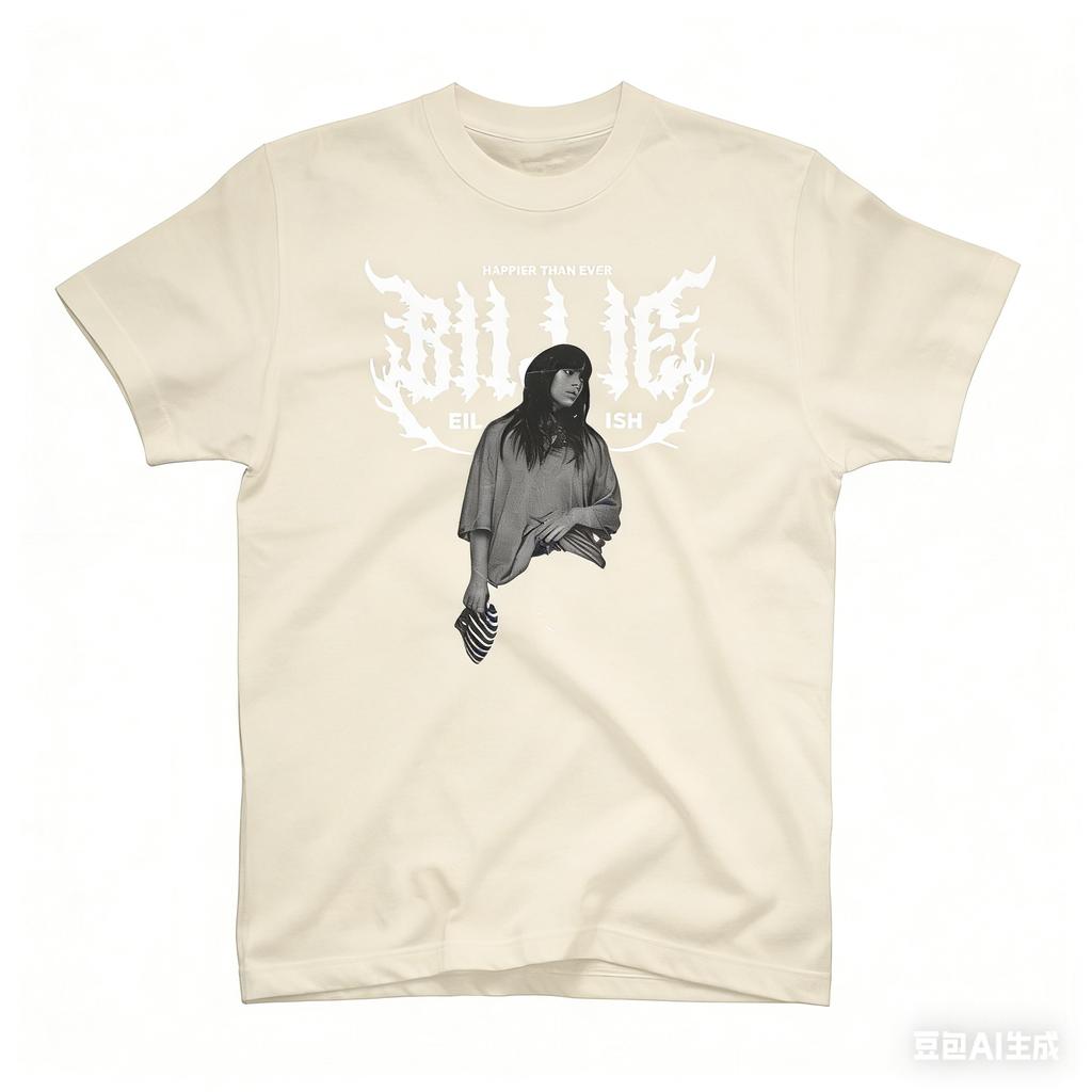 Футболка Billie Eilish Happier Than Ever Унисекс и Женская Летняя Хлопковая Одежда Повседневная Мода Круглый Вырез Короткий Рукав Уличный Стиль