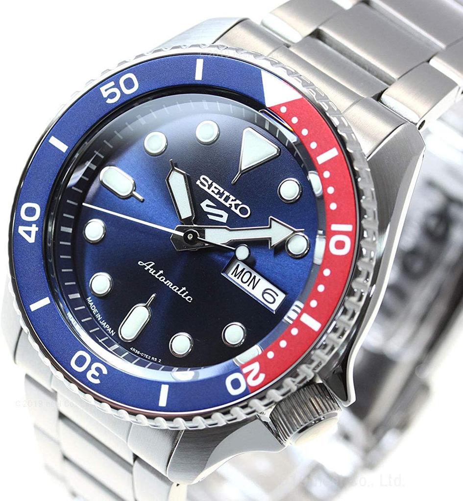Seiko 5 SPORTS Automatic Mechanical Distribution Limited Model Watch Seiko Five Sports Sports SRPD53K1 Blue X Red Pepsi Color Product Number [Seiko]