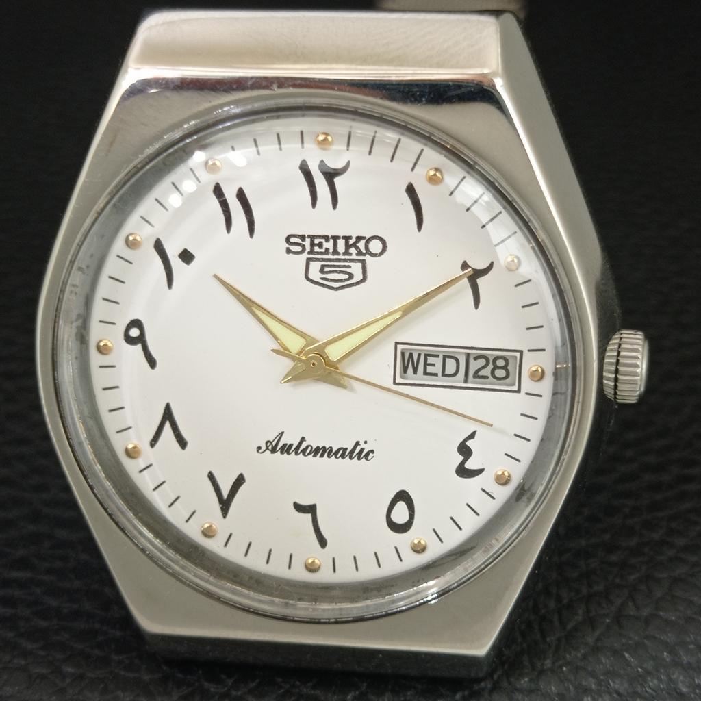 ВИНТАЖНЫЕ АВТОМАТИЧЕСКИЕ ЧАСЫ SEIKO 5 6309A ЯПОНИЯ МУЖСКИЕ С ЗОЛОТИСТЫМ ЦИФЕРБЛАТОМ a705537-1