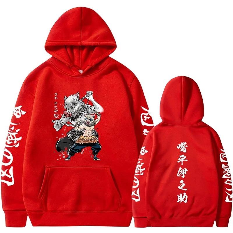 Japanese Animation Hoodies Print Fashion Sweatshirt Hip Hop Casual Unisex Autumn Winter Fleece Streetwear Male Sudaderas