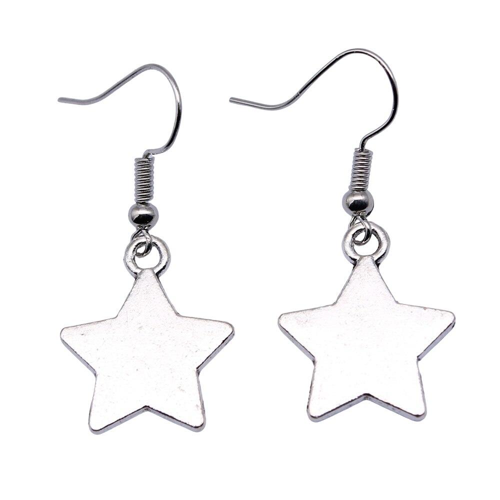 1 пара подвесок со звездами и луной для женщин, модные серьги, висячие серьги