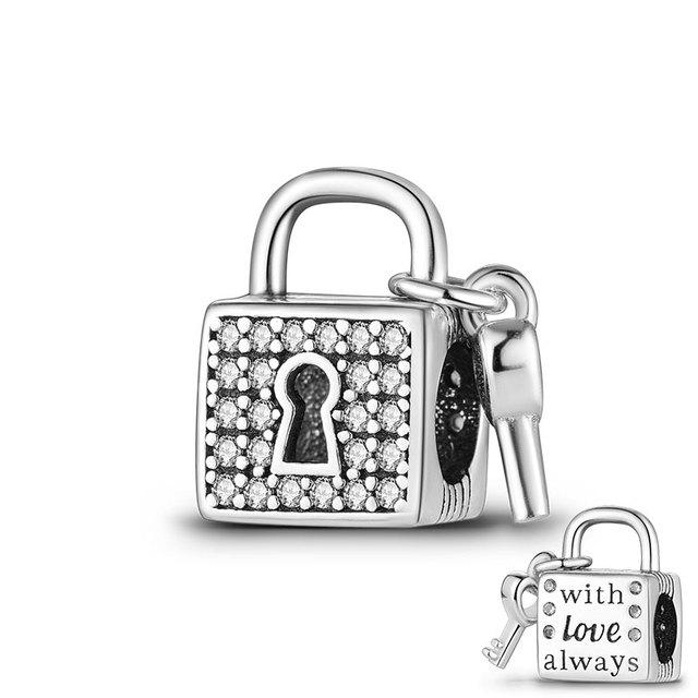 925 Серебро Маленькая Девочка Любовь Мама Навсегда Бесконечность Бесконечные Висячие Шармовые Бусины подходят для Женщин Браслет 925 Ювелирные Изделия Подарок Матери