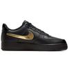 Nike Кроссовки Air Force 1 Black Metallic Gold Removable Swoosh Pack  CT2252-001