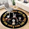1 шт. Круглый ковер с логотипом группы KISS для офиса, под офисные стулья, спальни, гостиной, домашний декор  a1016295