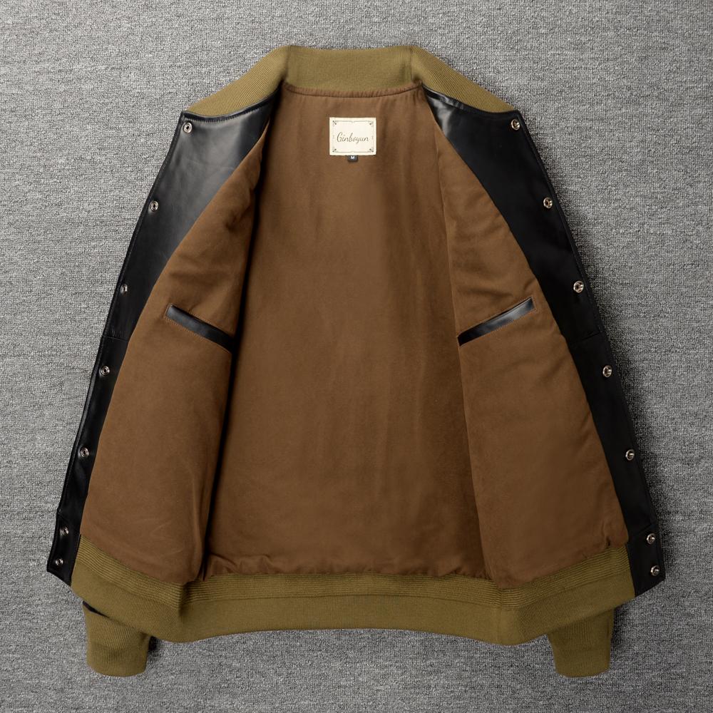 MA1 Летный Костюм Куртка из Коровьей Кожи Настоящая Кожаная Куртка Для Мужчин Бомбер Весна Осень