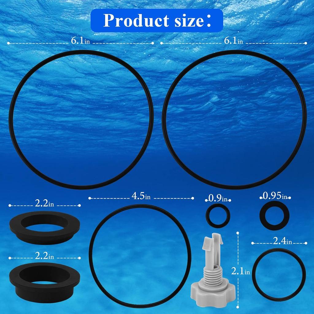 Sand Filter Replacement Parts Compatible with Intex Krystal Clear Sand Filter Pump for Above Ground Pools,Pool Filter Pump Gaskets Replacement for