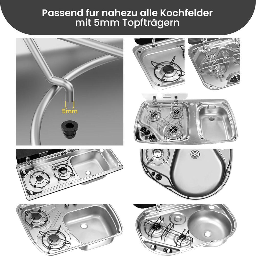 For Smev Dometic Grommet Sleeve Pan Hob Support Motorhome Caravan Camper 44990000122