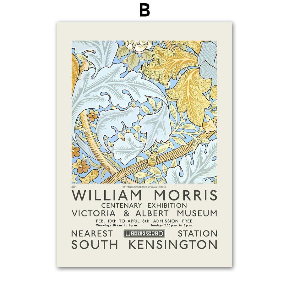 Уильям Моррис цветок абстрактная выставка плакаты на скандинавскую тему и принты настенная живопись на холсте картины для украшения гостиной