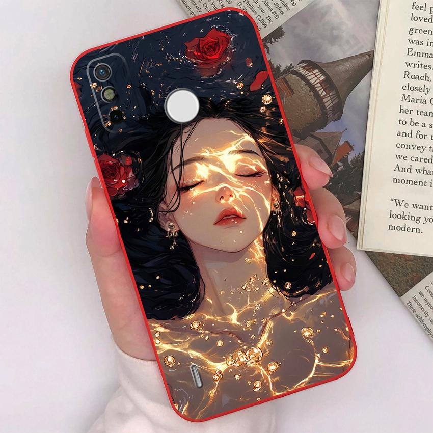 Для Tecno Spark GO 2023 2022 2021 2020 2 3 Camon 12 15 Air Pro Pop 7 Чехол для телефона Милые мультяшные животные Матовые силиконовые задние крышки Для Tecno Накладка