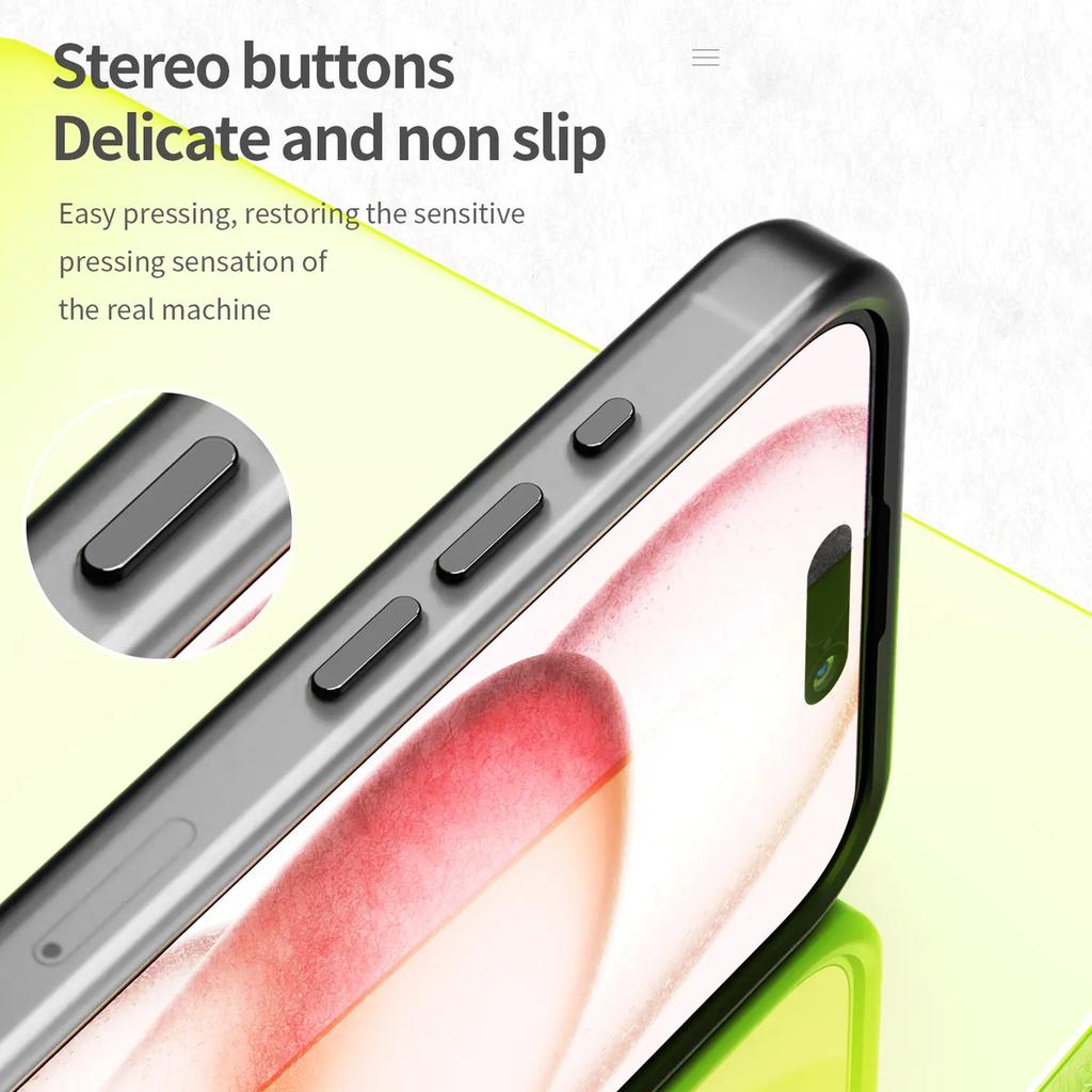 Magnetic Phone Case For iPhone 15 Pro Max Matte Magnetic Protective Cover