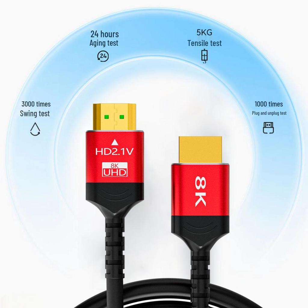 8K HDMI Cable for TV, Monitor, Projector, and Computer
