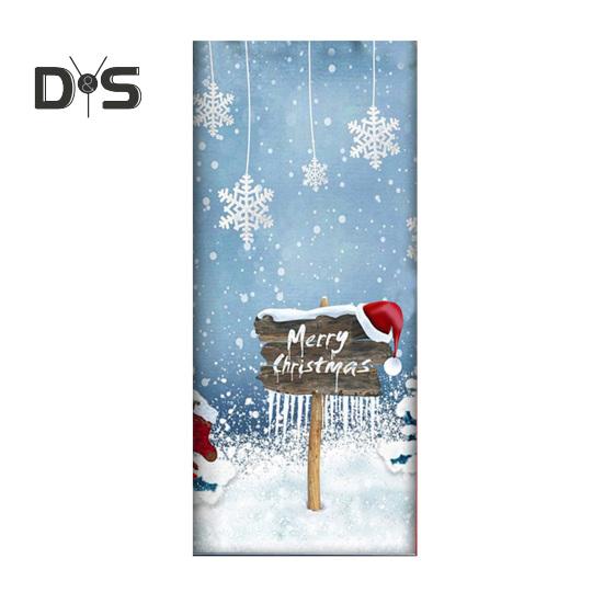 Рождественская накладка на дверь Санта-Клаус/Рождественская елка/Снеговик, подвесной баннер на дверь, декор для украшения входной двери