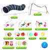 FISH-BOMB Cat Toy Set, Gift Set Cat Teaser, Tunnel, and Ball (Set C)