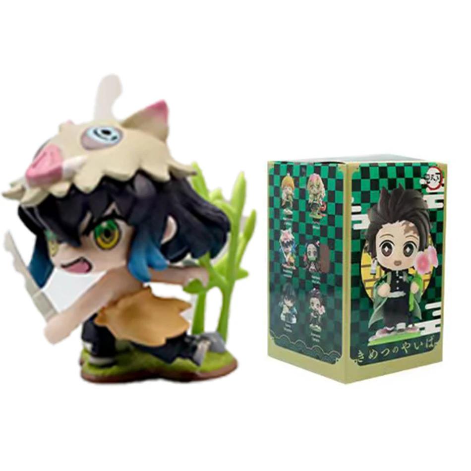 Demon Slayer Tanjiro Kamado Nezuko anime cartoon figure blind box creative personalized statue model ornament surprise gift box