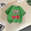 Children's Casual Short-sleeved T-shirt - Summer Girl's Cute Cherry T-shirt