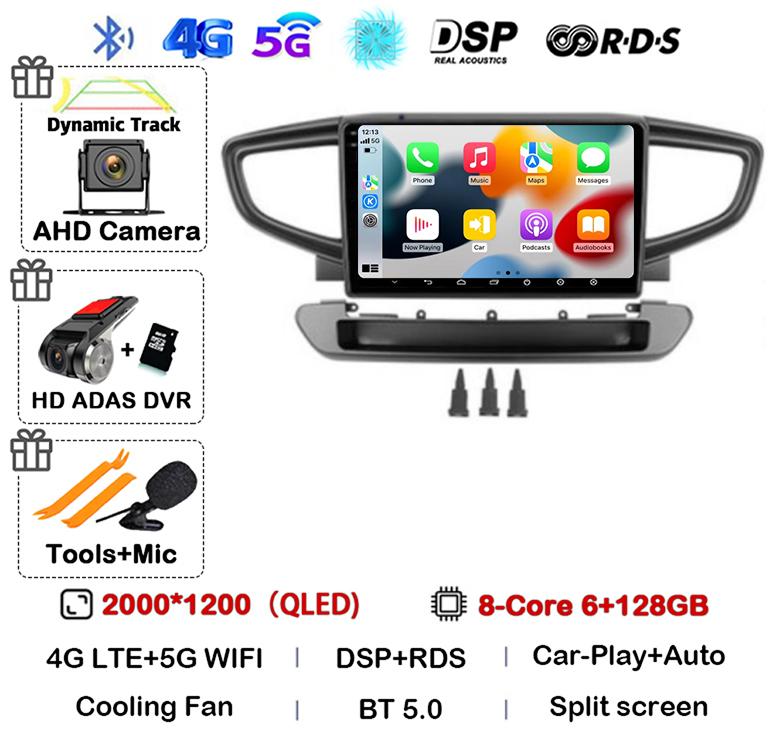 Android 14 Carplay Car Radio For Hyundai Ioniq 2016-2025 Multimedia Video Player Navigation GPS 2din 2 Din Dvd 360 Camera Stereo