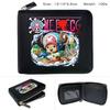 One Piece Anime Zip PU Wallet Luffy Print Short Coin Purse Card Holder