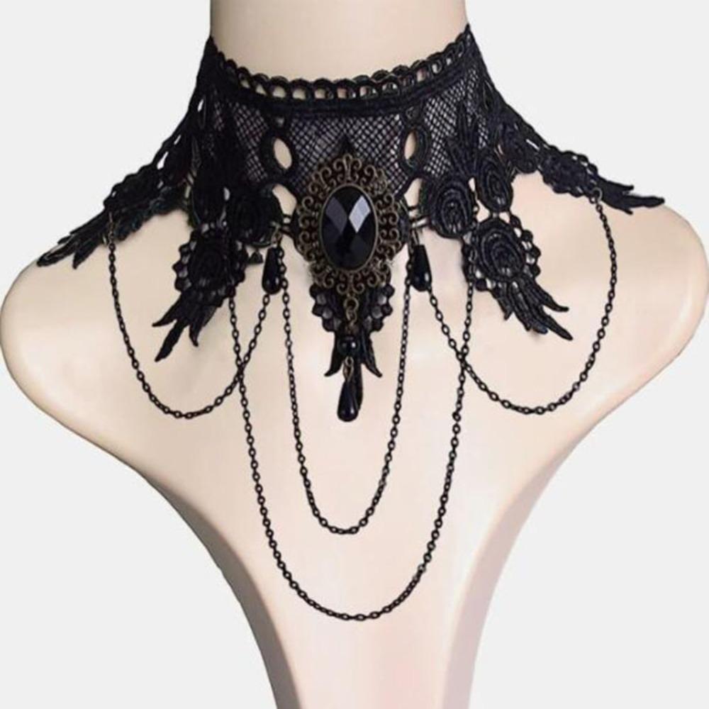 Sexy Clavicular Chain Lace Jewelry Accessories Fashion Lace Collar Gift