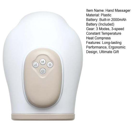 Ручной массажер с тепловой компрессией 3 режима массажа Облегчение боли Профессиональный ручной