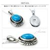 Sterling Silver 925 Turquoise Single Stone Pendant Top Pendant Head Necklace