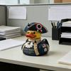 Фигурка утки к 250-летию независимости Америки Патриотичная статуэтка утки-ветерана из смолы для празднования 4 июля, Дня независимости