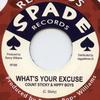 7-дюймовая пластинка COUNT STICKY, HIPPY BOYS - What's Your Excuse / Version RF086 Пики/Регги Fe 1969 Ямайка Регги, Ска и Даб Б/У