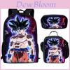 Набор Dragon Ball: рюкзак, вместительная нейлоновая школьная сумка и пенал для школьников.