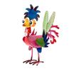 Outdoor Decoration Garden Rooster Statues Yard Art Iron Metal Rooster Ornaments Rustproof Realistic Cockerel Figurines for Home
