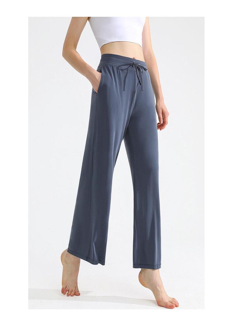 Women's High-Waisted Quick-Dry Wide-Leg Yoga Pants for Fitness & Dance