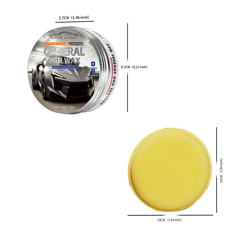 100g General Car Wax for All Color Car Paint Care, Waterproof Wax, Renovation Polishing Protection, Hydrophobic Coating
