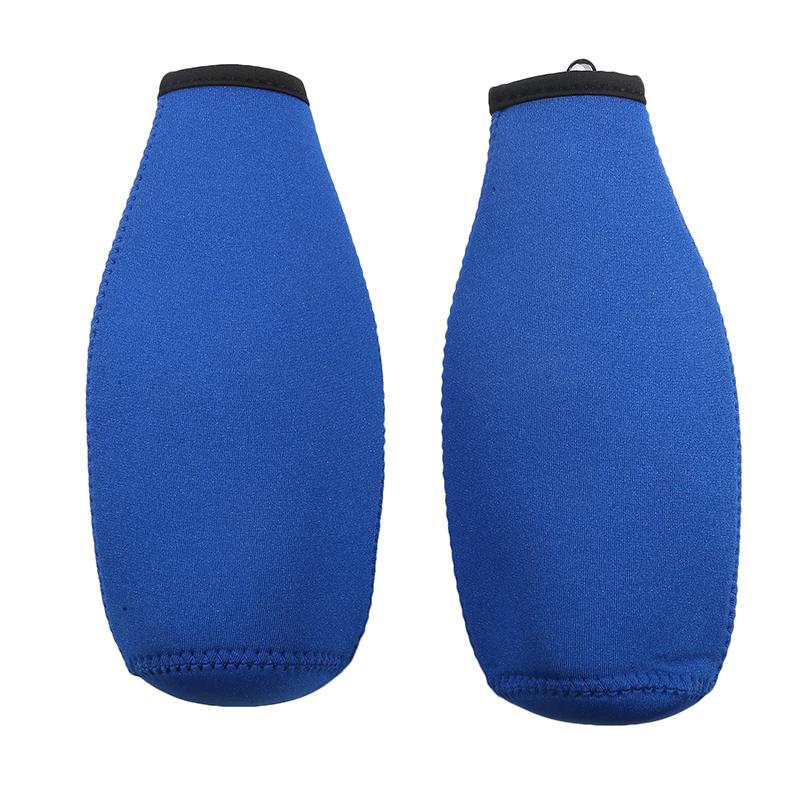 2 шт., термоизоляционный чехол для пивной бутылки, сохраняющий напиток холодным, застегивающийся на молнию, чехол для бутылки, чехол для охладителя пивной бутылки