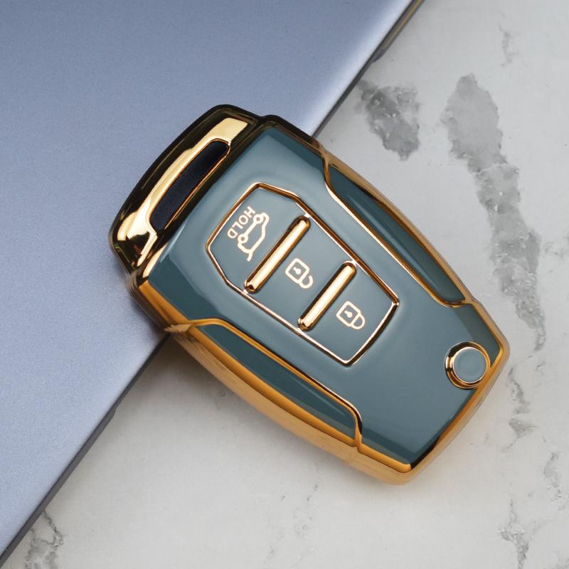 3 Buttons TPU Car Key Cover Case for Ssangyong Tivoli 2020 Rexton Korando C Keyless Interior Accessories