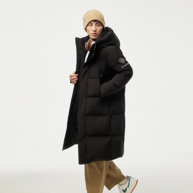 Tanbol Men's Mid-Length Hooded Thick Down Jacket TAF550735D