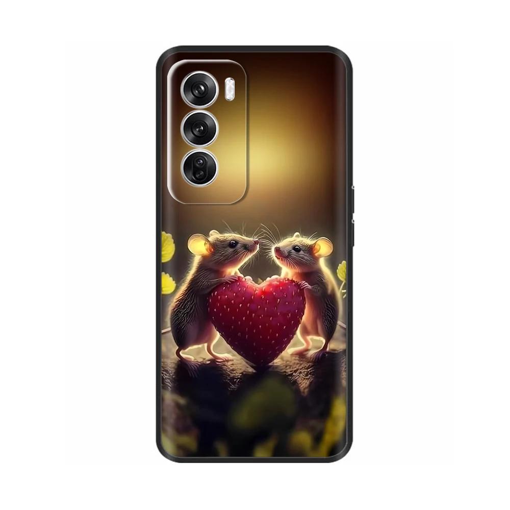 Чехол для OPPO Reno 12 5G Новый модный окрашенный чехол Силиконовый мягкий ТПУ чехлы для телефона Для OPPO Reno 12 Pro 5G Корпус reno12 Pro Fundas