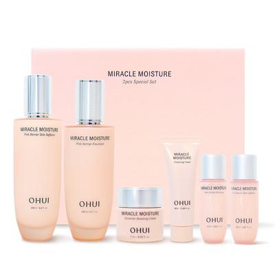 O HUI Miracle Moisture Pink Barrier 2 типа Специальный набор Тонер 150мл Эмульсия 130мл