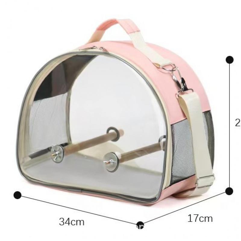 Bird backpack for cockatiels, hamster bag, transparent birdcage, small cat, guinea pig, parrot, and rabbit travel bag