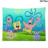 Cartoon Spongebob Wall Tapestry Aesthetic Wall Hanging Printed Fabric Blanket Decorative Tapestries for Bedroom Living Room Home Decor