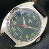 ВИНТАЖНЫЕ ИНДИЙСКИЕ МУЖСКИЕ ЧАСЫ HMT С РУЧНЫМ ЗАВОДОМ, РОМАНСКИЕ ЦИФРЫ, СИНИЙ ЦИФЕРБЛАТ a702841-1