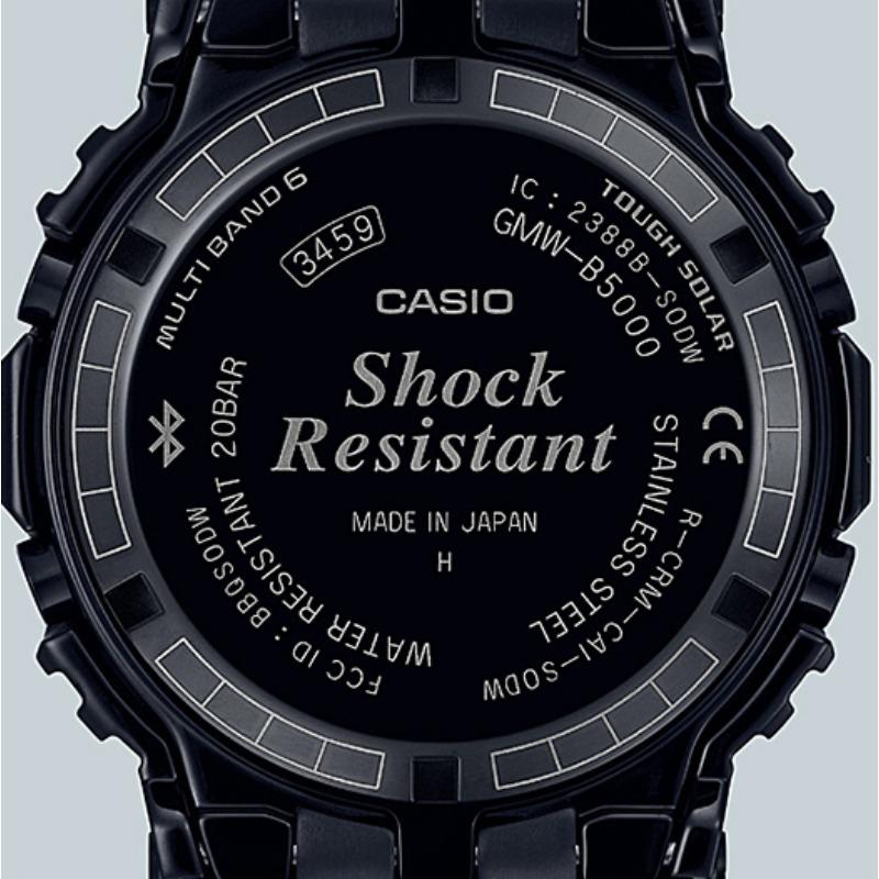 Casio Мужские часы G-SHOCK GMW-B5000CS-1, кварцевые, ударопрочные, водонепроницаемые 200 м, из нержавеющей стали