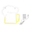Neon Beer Signs Yellow White Battery USB Powered IP45 Waterproof Easy Hanging Bar Sign for Wall