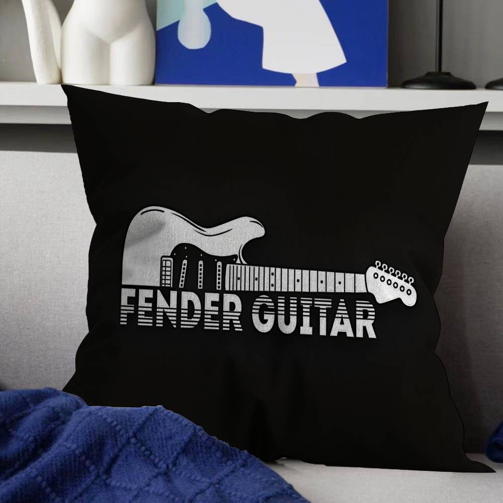 Fender Guitar Pillow Cushion Cover Pillowcase Living Room Sofa Home Decor Customized