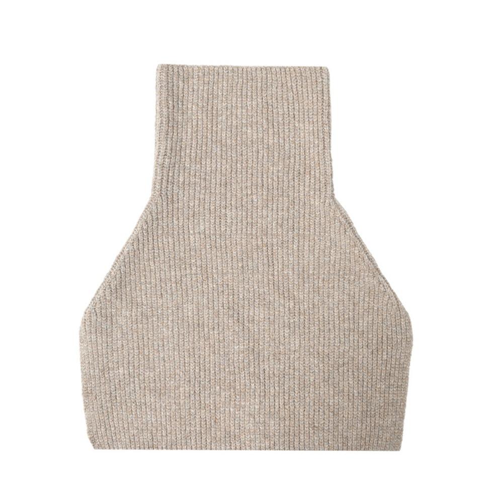 Turtleneck Women Cape High Neck High Neck Scarf Simple Knitted Pullover Shawl Women