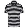 Unisex Adult Striped Jersey Polo Shirt